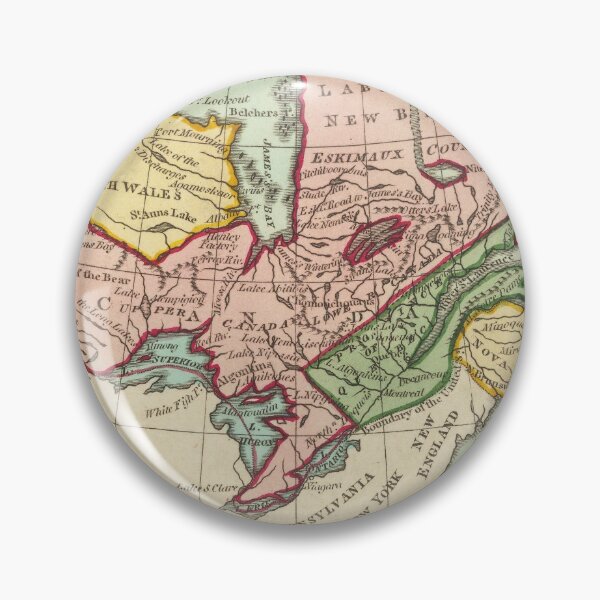 Item preview, 1797 Vintage Map of British Colonies in North America designed and sold by Gin  Neko.