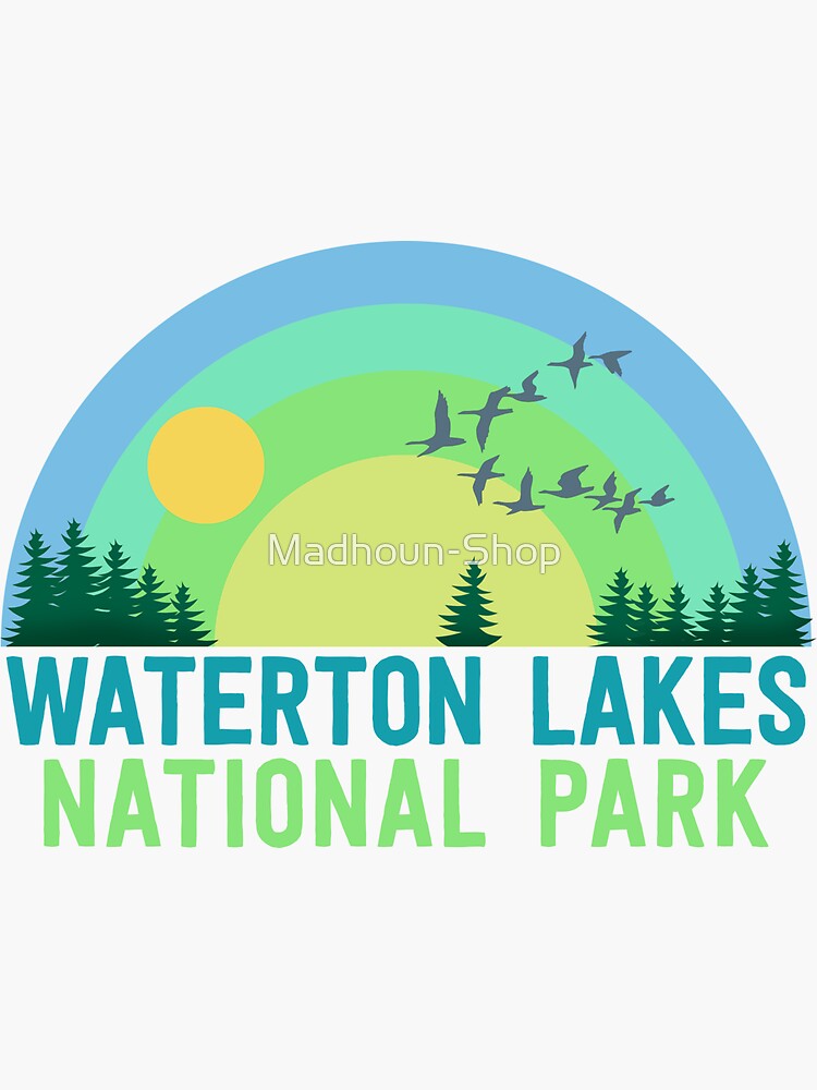 "Waterton Lakes National Park Alberta" Sticker for Sale by