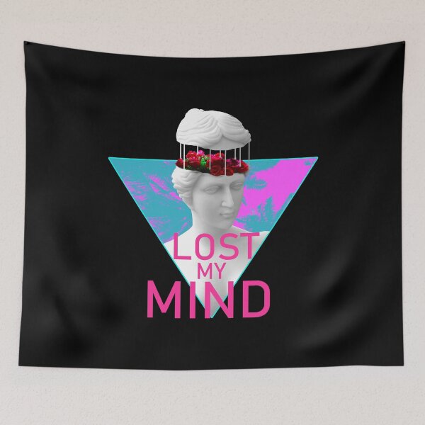 Item preview, Aesthetic Vaporwave Greek Venus with Roses - Lost My Mind design designed and sold by D-C-Designs.
