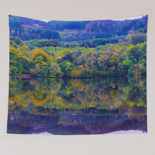 Item preview, Scottish forest water reflections in Pitlochry designed and sold by chiaravisuals.