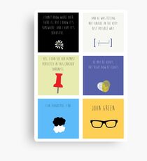 Last Words - John Green edition Canvas Print
