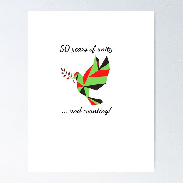 Item preview, UAE National Day, UAE 50th National Day designed and sold by Naked-Alien.