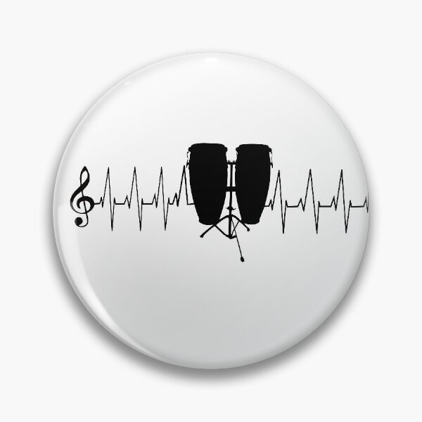 Item preview, Conga Drums and Heartbeat Line designed and sold by Primroaddesigns.