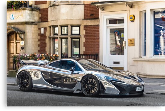 chrome mclaren p1 canvas prints by adoughtyphoto redbubble