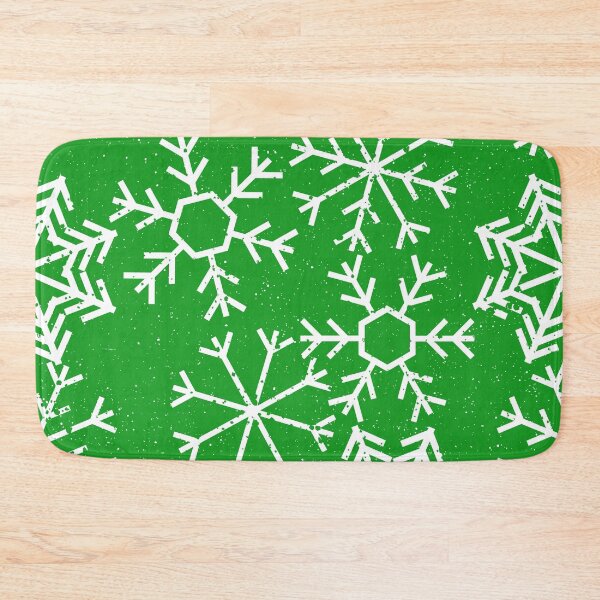 Item preview, Christmas Snowflakes Pattern On Holiday Glam Green designed and sold by DEC02.
