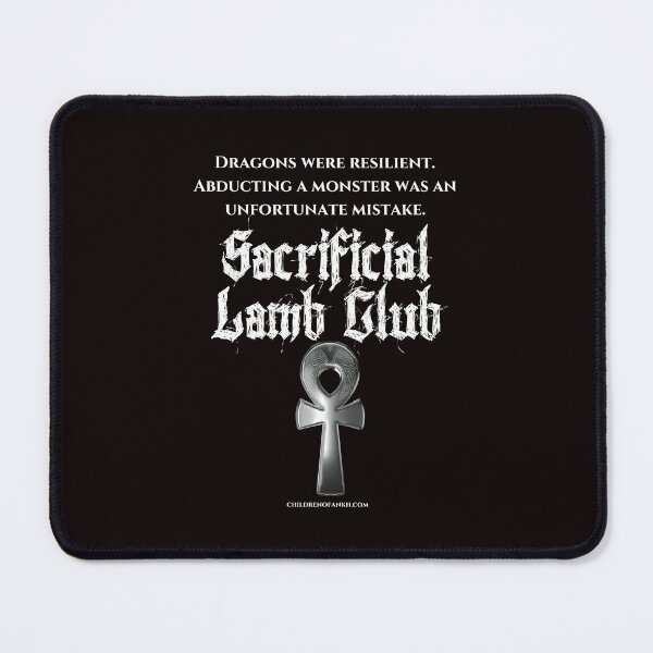 Item preview, Sacrificial Lamb Club Dragon quote merch designed and sold by mythomedia.
