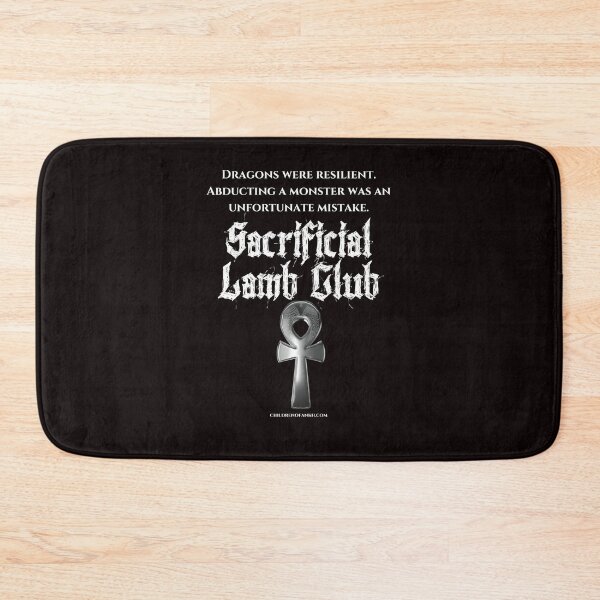 Item preview, Sacrificial Lamb Club Dragon quote merch designed and sold by mythomedia.