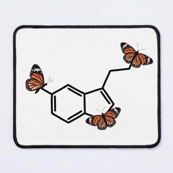 Item preview, Orange Monarch Butterfly Serotonin Structure  designed and sold by the-bangs.