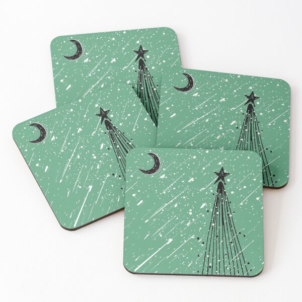 Item preview, Modern Black Christmas in Snowstorm at Night designed and sold by TumbleCreek.