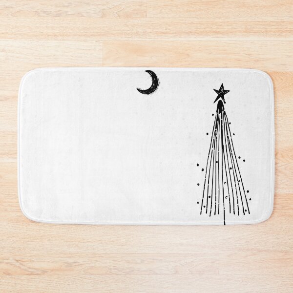 Item preview, Modern Black Christmas in Snowstorm at Night designed and sold by TumbleCreek.