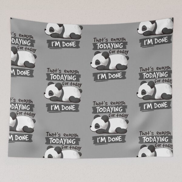 Item preview, Panda enough todaying designed and sold by NemiMakeit.
