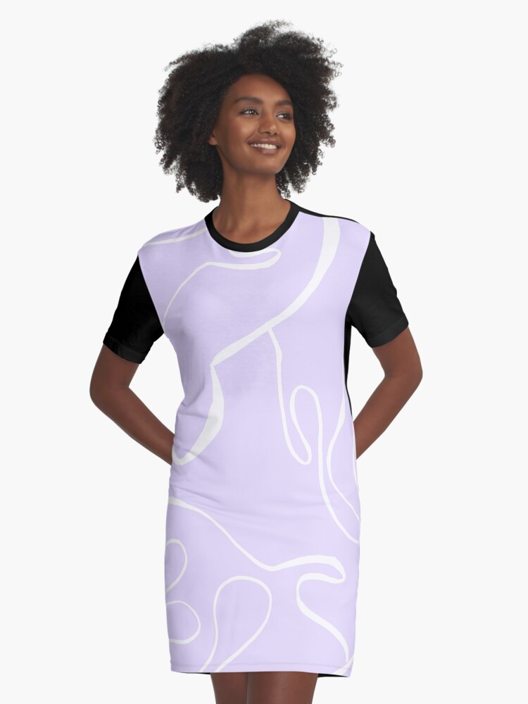 Lavender t shirt clearance dress