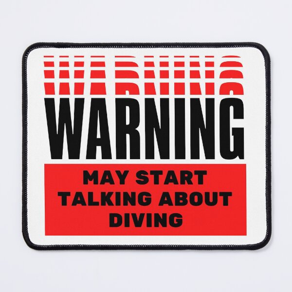 Item preview, Warning may start talking about diving designed and sold by TheGreenGoat.
