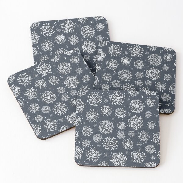 Item preview, Assorted Snowflakes On Dark Background designed and sold by Maria Heyens.