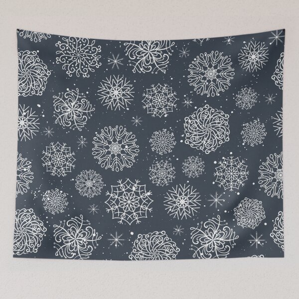 Item preview, Assorted Snowflakes On Dark Background designed and sold by Maria Heyens.