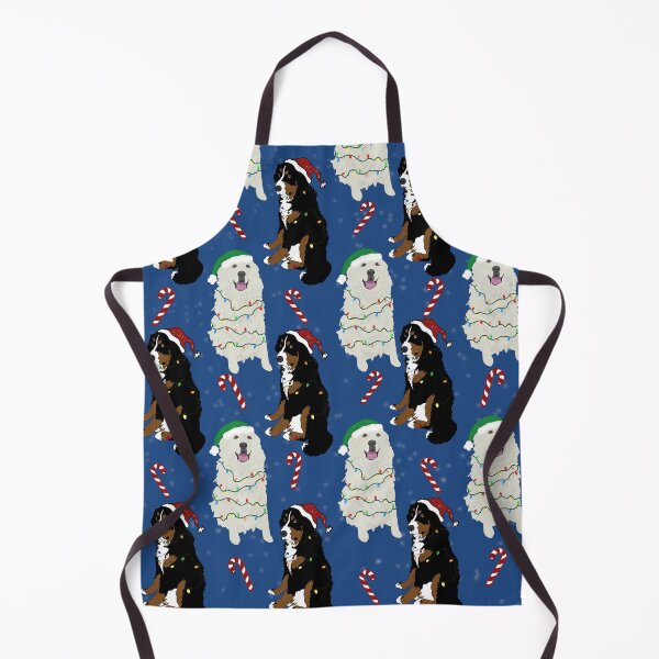 Item preview, Christmas Bernese and Great Pyrenees  - Blue designed and sold by KantstandyaC.