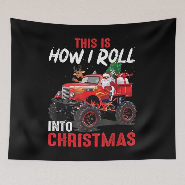 Item preview, Santa Claus Riding Monster Truck Christmas Xmas Truck designed and sold by kopleadias.