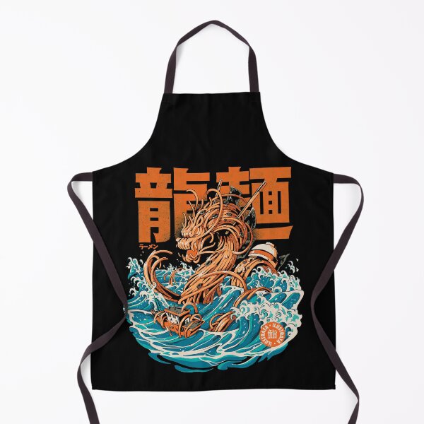 Item preview, Black Great Ramen Dragon off Kanagawa designed and sold by Ilustrata®.