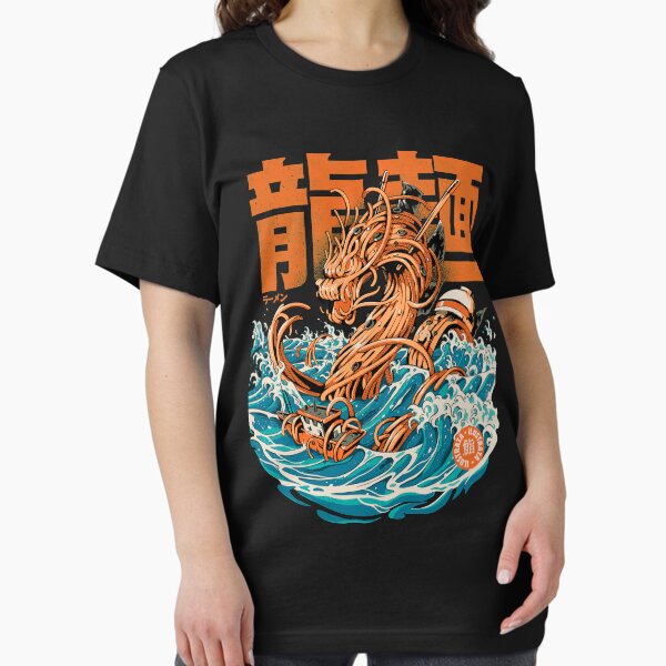 Aperçu de l'œuvre Grand dragon noir de Ramen au large de Kanagawa créée et vendue par Ilustrata®.