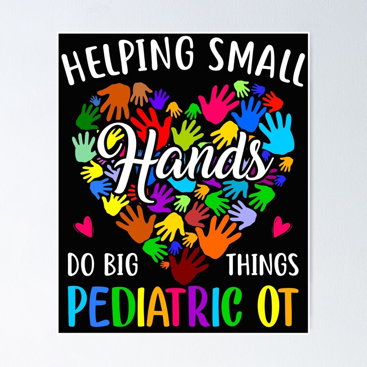 Cute Helping Small Hands OT Pediatric Occupational Therapy Sticker