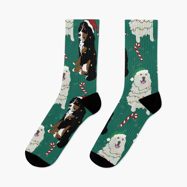 Item preview, Christmas Bernese and Great Pyrenees- Green designed and sold by KantstandyaC.