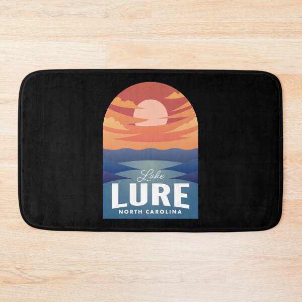 Aperçu de l'œuvre Lure Lake NC Retro Sunset créée et vendue par HalpinDesign.