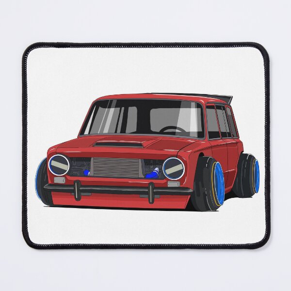 Item preview, Classic Vintage Modified Red Lada cartoon car designed and sold by Chira23.