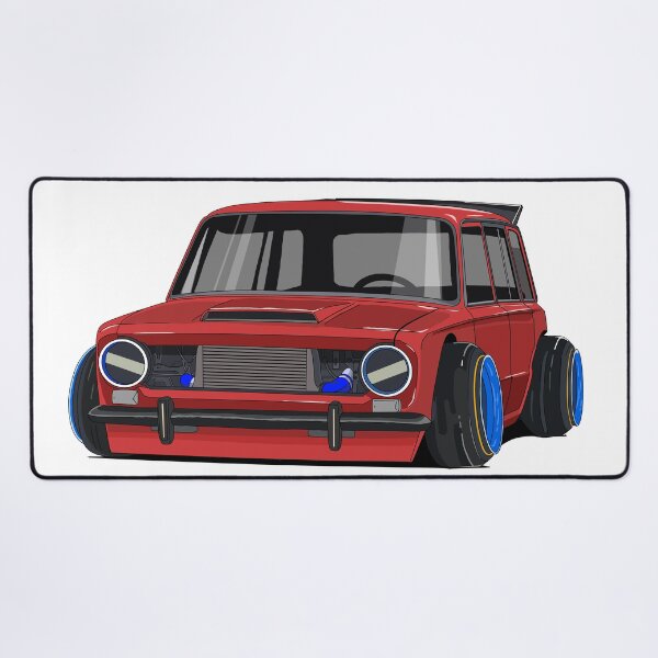Item preview, Classic Vintage Modified Red Lada cartoon car designed and sold by Chira23.