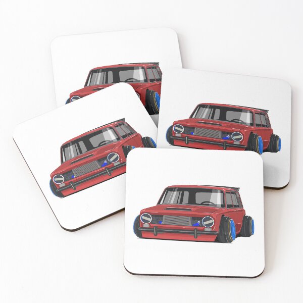 Item preview, Classic Vintage Modified Red Lada cartoon car designed and sold by Chira23.