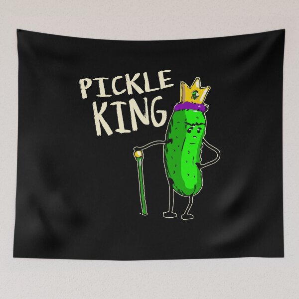 Item preview, Pickle Pickles King Vegan Funny Food Veggie Lovers designed and sold by Dressed For  Duty.