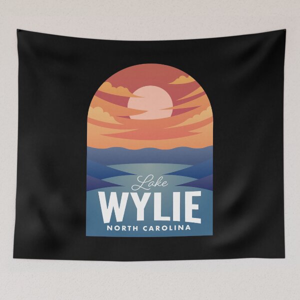 Item preview, Lake Wylie NC Retro Sunset designed and sold by HalpinDesign.