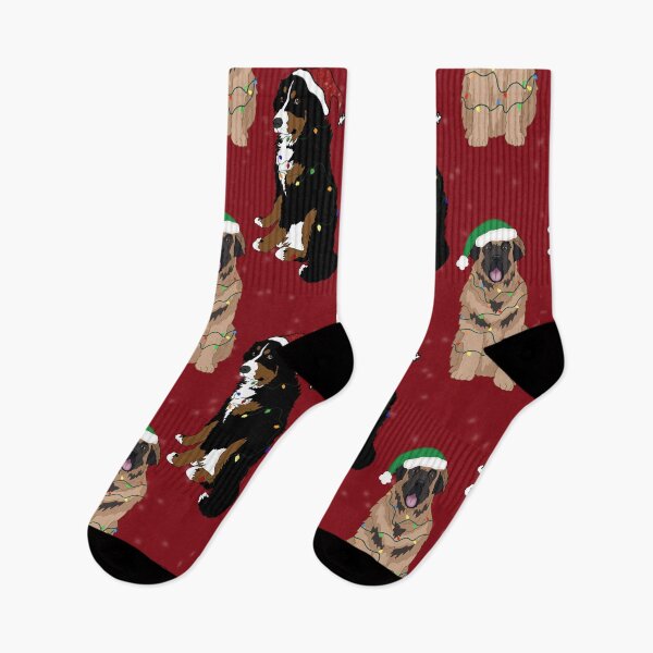 Item preview, Christmas Holiday Bernese and Leonberger - Red designed and sold by KantstandyaC.
