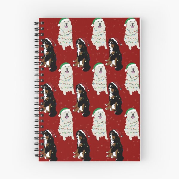 Item preview, Christmas Bernese and Great Pyrenees- Red designed and sold by KantstandyaC.