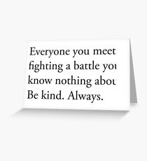 Skam quote Greeting Card