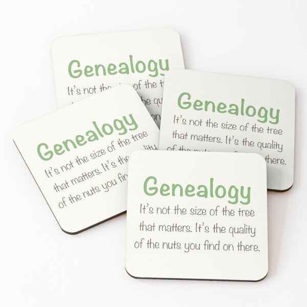 Item preview, Genealogy Quote Funny Ancestors designed and sold by Katharine Andrew.