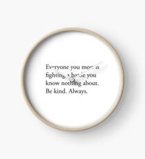Skam quote Clock