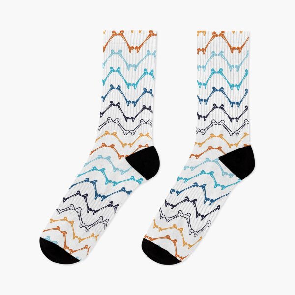 Item preview, Colorful chevrons of the skeleton, tibia bones. designed and sold by Dotsby.