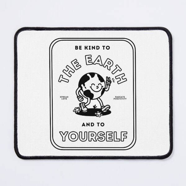 Item preview, Retro cartoon earth and positve quote designed and sold by Studio Earthling.