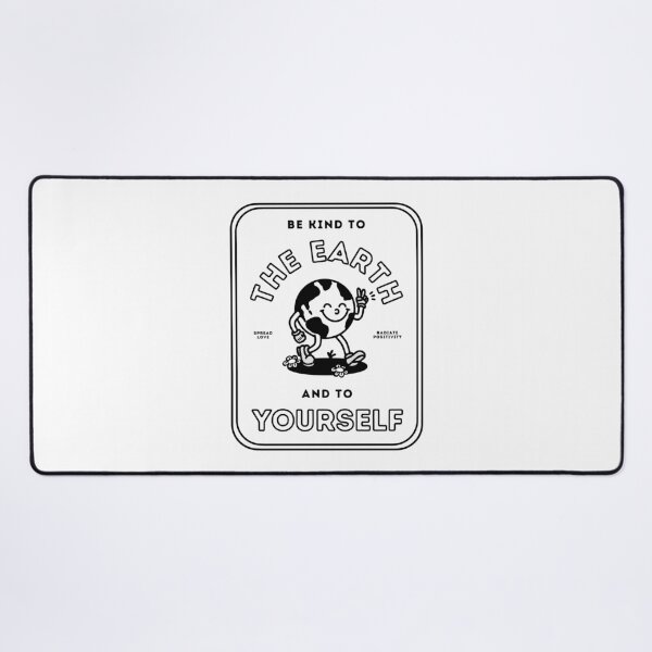 Item preview, Retro cartoon earth and positve quote designed and sold by Studio Earthling.
