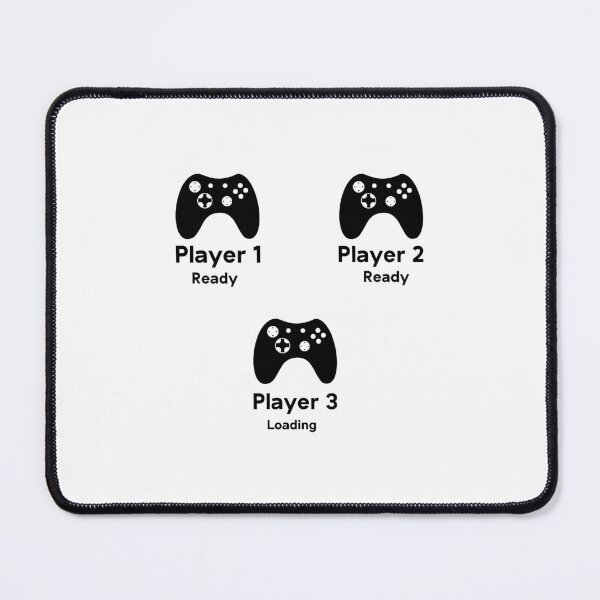 Item preview, Player 1 and Player 2 ready player 3 lPlayer 1 and Player 2 ready player 3 loading.. pregnancy reveal with game controllers, new baby announcement. designed and sold by Beinfashion.