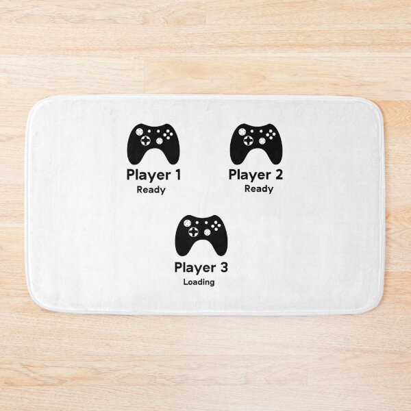 Item preview, Player 1 and Player 2 ready player 3 lPlayer 1 and Player 2 ready player 3 loading.. pregnancy reveal with game controllers, new baby announcement. designed and sold by Beinfashion.