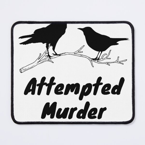 Item preview, Copy of Attempted Murder (black design) Essential T-Shirt designed and sold by ATWAK.