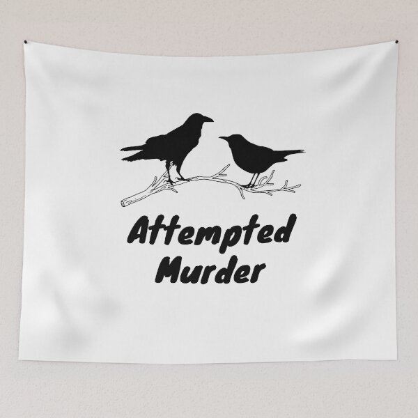 Item preview, Copy of Attempted Murder (black design) Essential T-Shirt designed and sold by ATWAK.