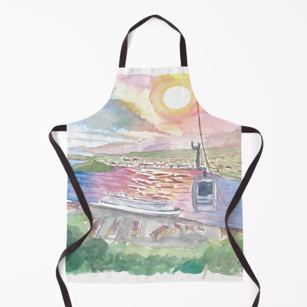 Item preview, Charlotte Amalie St Thomas Skyride to Paradise Point with Crown Bay designed and sold by artshop77.