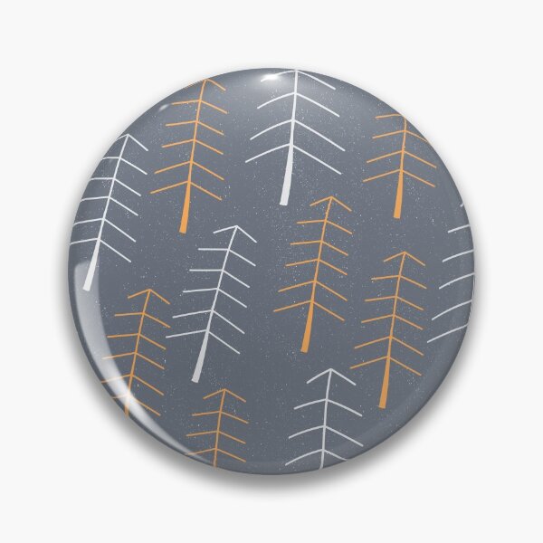 Item preview, Simple Snowy Winter Pine Tree Forest Grey designed and sold by Wheimay.