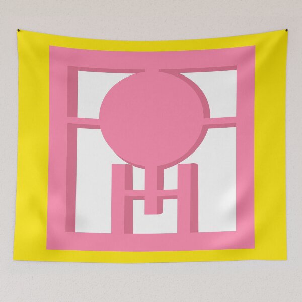 Item preview, Breeze Block Eight Pink designed and sold by Owen1976.
