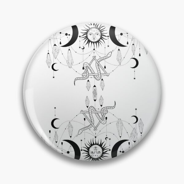 Item preview, Sun moon tapestry Wall hanging stars space psychedelic Black and white tapestries" 369" positive Energy  designed and sold by Morinas.
