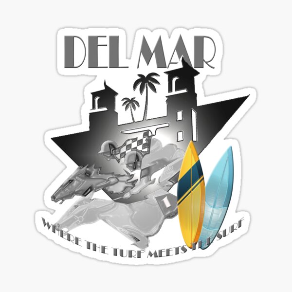 Del Mar Racetrack Stickers for Sale | Free US Shipping | Redbubble