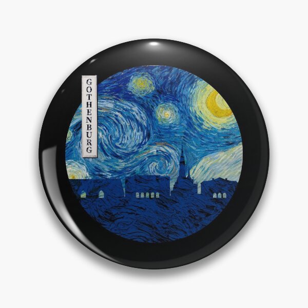 Item preview, Gothenburg Starry Night Van Gogh Circle designed and sold by DFerraz.