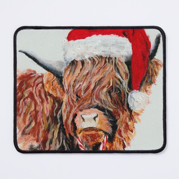 Item preview, Christmas Coo (Highland Cow) designed and sold by CathiePuaArt.